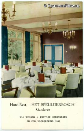 Garderen, Hotel-Rest. 'Het Speulderbosch' ansichtkaart: Garderen, Hotel-Rest. 'Het Speulderbosch'