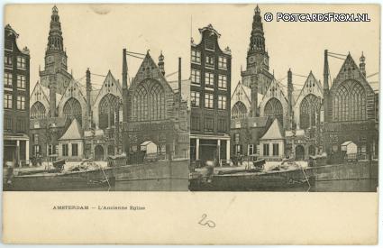 Amsterdam, L'Ancienne Eglise ansichtkaart: Amsterdam, L'Ancienne Eglise