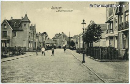 Schagen, Landbouwstraat ansichtkaart: Schagen, Landbouwstraat