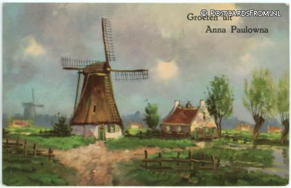 ansichtkaart: Anna Paulowna, Groeten uit