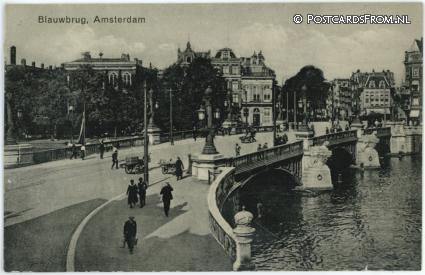 ansichtkaart: Amsterdam, Blauwbrug
