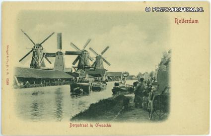 ansichtkaart: Overschie, Dorpstraat