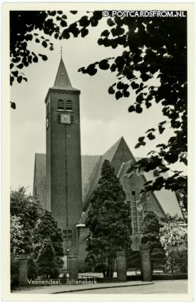 ansichtkaart: Veenendaal, Julianakerk