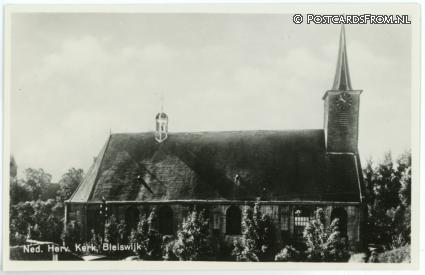 ansichtkaart: Bleiswijk, Ned. Herv. Kerk