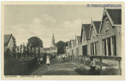 ansichtkaart: Gouderak, Uitbreiding. Dorp