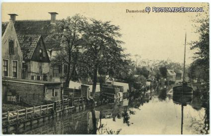 Appingedam, Damsterdiep ansichtkaart: Appingedam, Damsterdiep