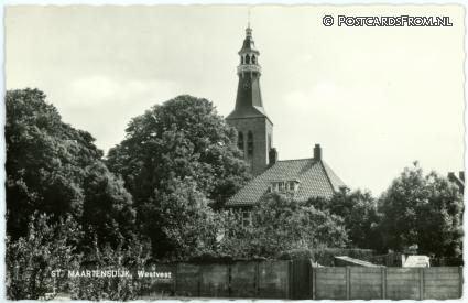 ansichtkaart: Sint Maartensdijk, Westvest