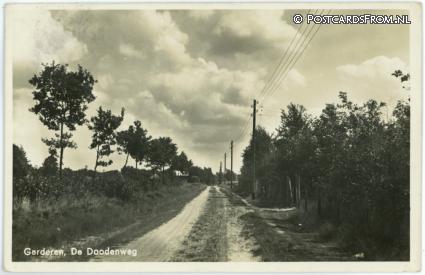 Garderen, De Doodenweg ansichtkaart: Garderen, De Doodenweg
