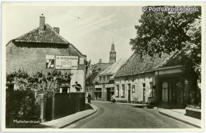 Groenlo, Mattelierstraat ansichtkaart: Groenlo, Mattelierstraat