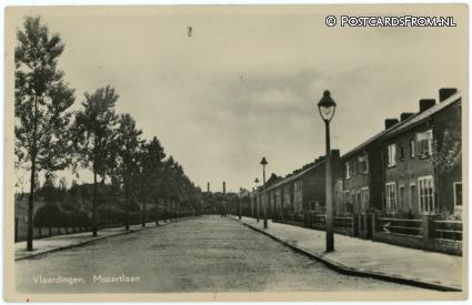 Vlaardingen, Mozartlaan ansichtkaart: Vlaardingen, Mozartlaan