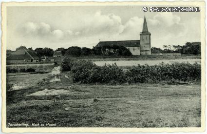 ansichtkaart: Terschelling Hoorn, Kerk