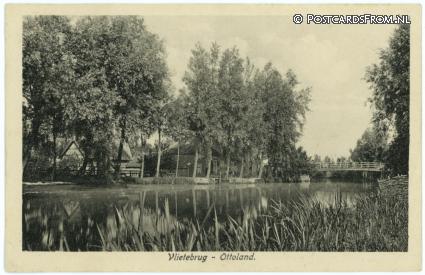 ansichtkaart: Ottoland, Vlietebrug