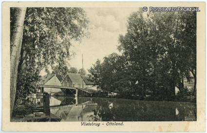 ansichtkaart: Ottoland, Vlietebrug