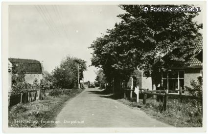 Terschelling Formerum, Dorpstraat ansichtkaart: Terschelling Formerum, Dorpstraat