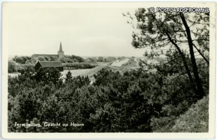Terschelling Hoorn, Gezicht op ansichtkaart: Terschelling Hoorn, Gezicht op