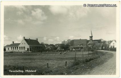 ansichtkaart: Terschelling Midsland, --