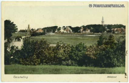 Terschelling Midsland, -- ansichtkaart: Terschelling Midsland, --
