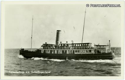 ansichtkaart: Terschelling, s.s. Schellingerland