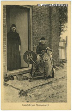 Terschelling, Terschellingere Kleederdracht ansichtkaart: Terschelling, Terschellingere Kleederdracht