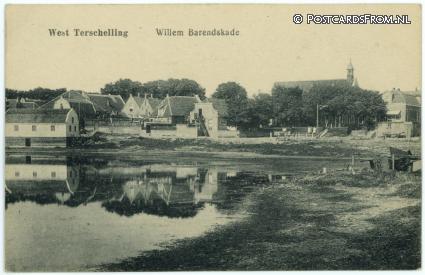 ansichtkaart: Terschelling West, Willem Barendskade