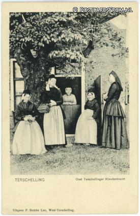 ansichtkaart: Terschelling, Oost Terschellinger Kleederdracht