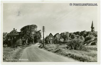 Terschelling Midsland, -- ansichtkaart: Terschelling Midsland, --