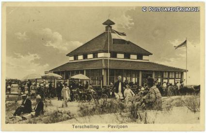 ansichtkaart: Terschelling West, Paviljoen