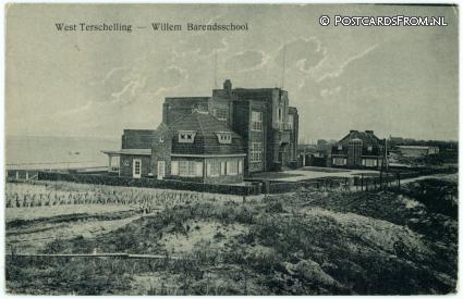 Terschelling West, Willem Barendsschool ansichtkaart: Terschelling West, Willem Barendsschool