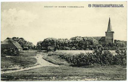 ansichtkaart: Terschelling Hoorn, Gezicht op