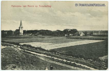 Terschelling Hoorn, Panorama ansichtkaart: Terschelling Hoorn, Panorama