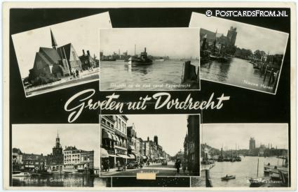 ansichtkaart: Dordrecht, Groeten uit