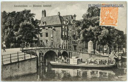 ansichtkaart: Amsterdam, Binnenamstel