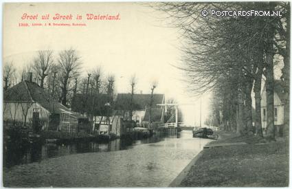 Broek in Waterland, Groet uit ansichtkaart: Broek in Waterland, Groet uit