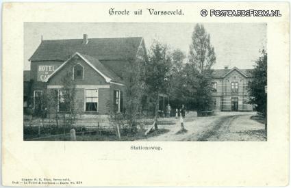 ansichtkaart: Varsseveld, Stationsweg