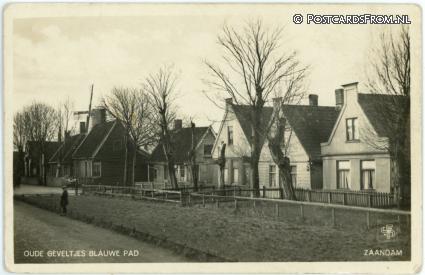Zaandam, Oude Geveltjes Blauwe Pad ansichtkaart: Zaandam, Oude Geveltjes Blauwe Pad