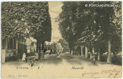 Maurik, Kerkweg ansichtkaart: Maurik, Kerkweg
