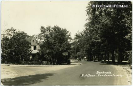 ansichtkaart: Bentveld, Zuidlaan - Zandvoorterweg