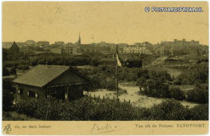 ansichtkaart: Zandvoort, Van uit de Duinen