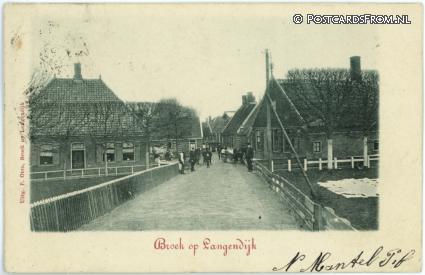 ansichtkaart: Broek op Langedijk, --
