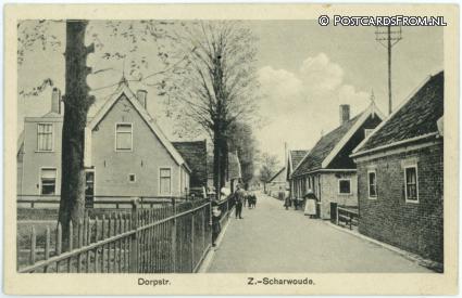 Zuid-Scharwoude, Dorpstraat ansichtkaart: Zuid-Scharwoude, Dorpstraat