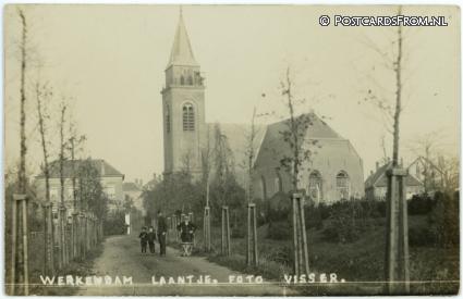 ansichtkaart: Werkendam, Laantje
