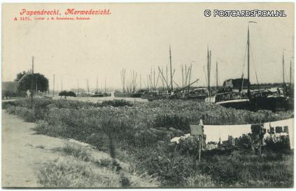 Papendrecht, Merwedezicht ansichtkaart: Papendrecht, Merwedezicht