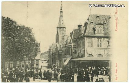 ansichtkaart: Hoorn NH, Kaasmarkt