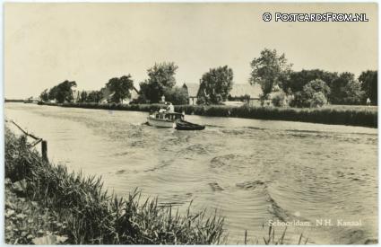 ansichtkaart: Schoorldam, N.H. Kanaal