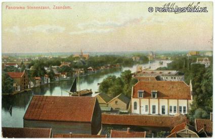 Zaandam, Panorama binnenzaan ansichtkaart: Zaandam, Panorama binnenzaan