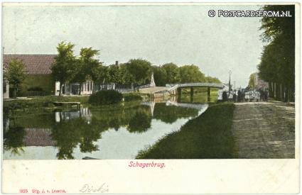 ansichtkaart: Schagerbrug, --