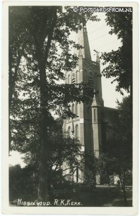 ansichtkaart: Nibbixwoud, R.K. Kerk