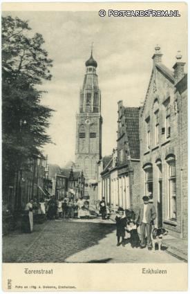 Enkhuizen, Torenstraat ansichtkaart: Enkhuizen, Torenstraat