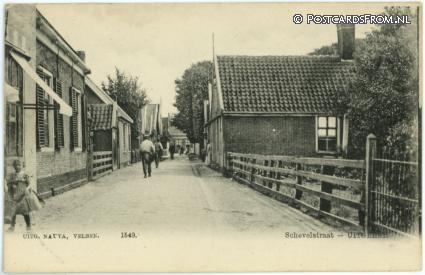 Uitgeest, Schevelstraat ansichtkaart: Uitgeest, Schevelstraat