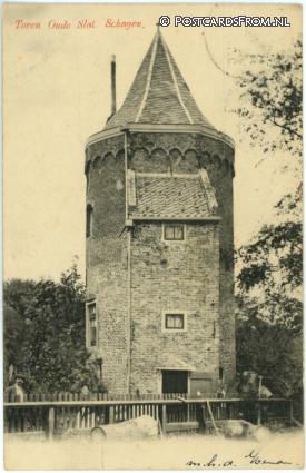 Schagen, Toren Oude Slot ansichtkaart: Schagen, Toren Oude Slot